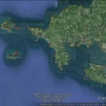 Google Earth image of the Dale peninsula and its islands