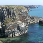 Limestone sea cliffs
