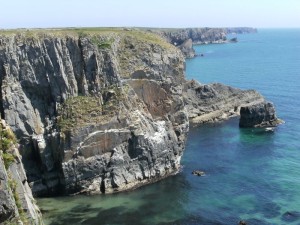 Limestone sea cliffs