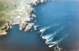 Ramsay island at The Bitches tidal race