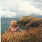 Young Joanne on the coast path near Martin’s Haven